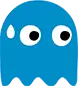 Blue ghost icon